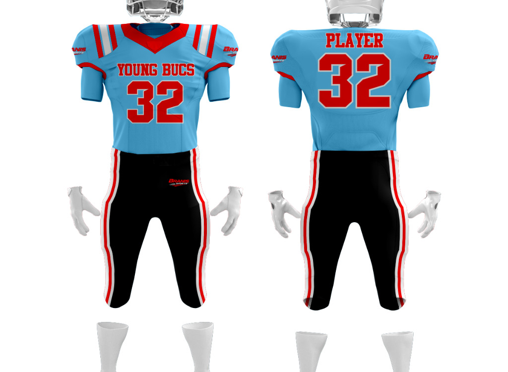 Custom Custom Sublimated American Football Uniforms | Wholesale Manufacturer Sialkot Pakistan — Branis Sports