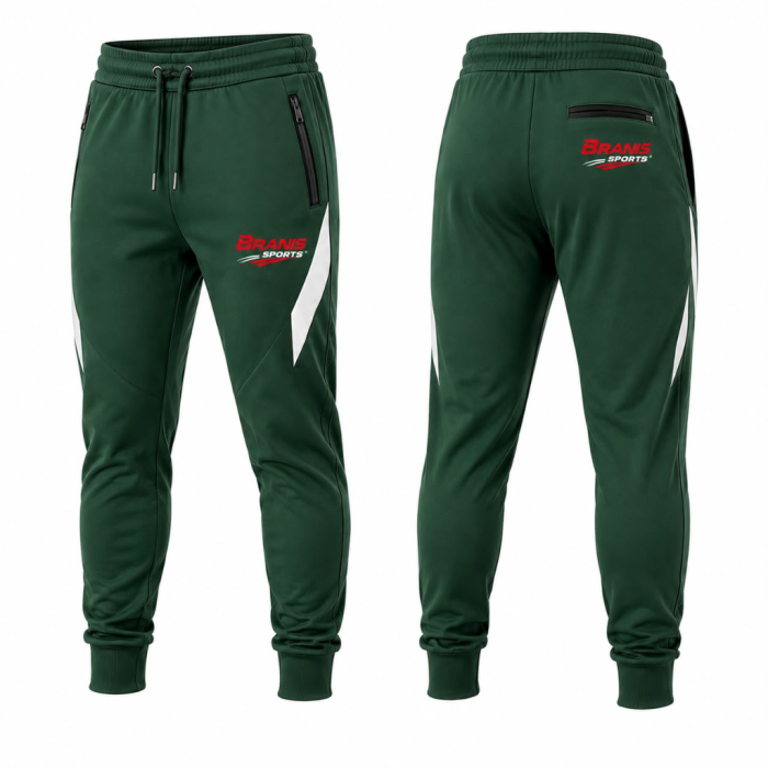 Custom Custom Forest Green Fleece Workout Jogger Pants | Custom Logo Apparel | Wholesale Manufacturer Sialkot Pakistan — Branis Sports